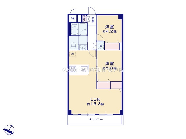 【間取り】 | セザール坂戸