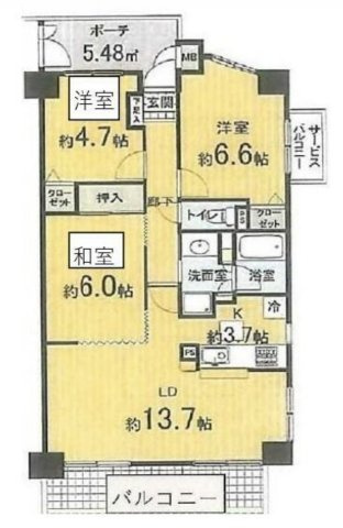 【間取り】 | ダイアパレス坂戸