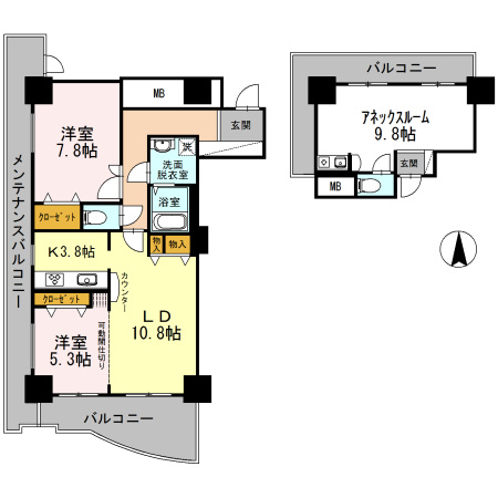 【間取り】 | 品川シーサイドビュータワー Ⅱ