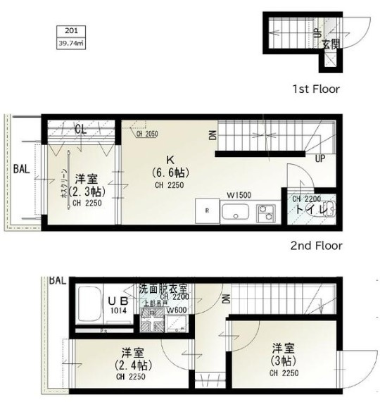 ソルナクレイシア荻窪IVの間取り