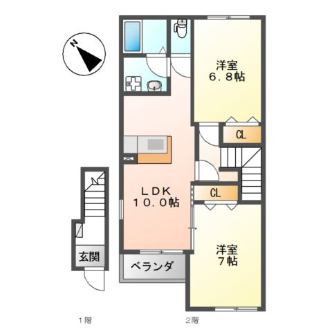 サンガーデンⅡの間取り