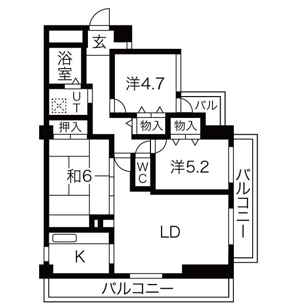 スプリングヒルズの間取り