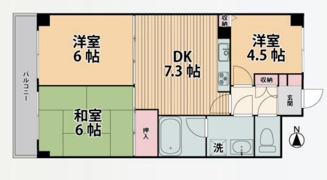 【間取り】 | カザベーラ坂戸