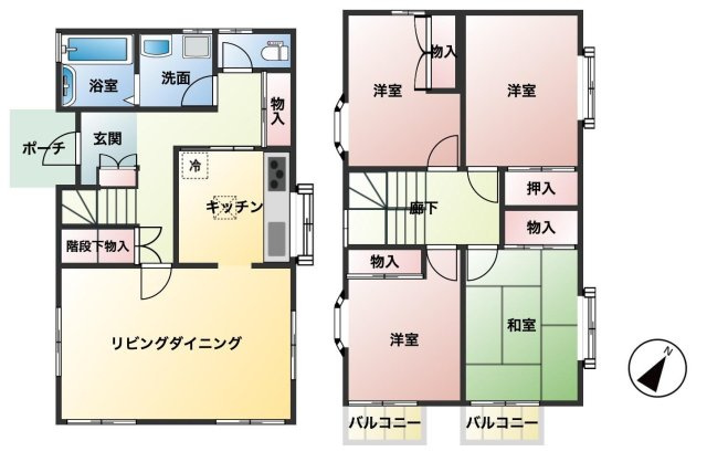 【間取り】 | 鶴ヶ島市太田ヶ谷　中古戸建