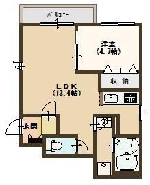 リタ・フレール一番町の間取り