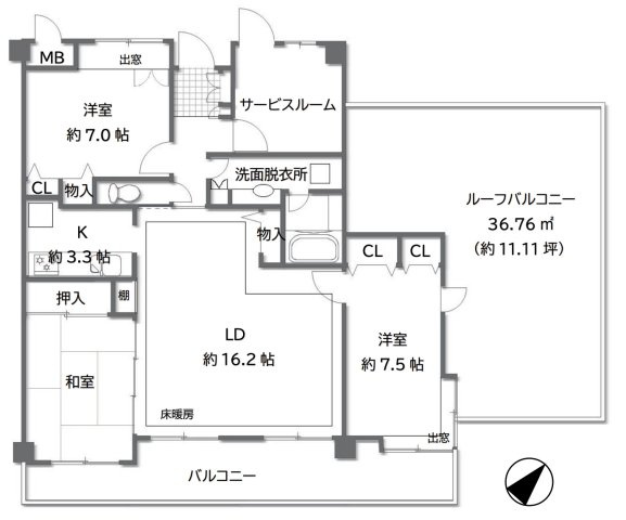 【間取り】 | サニーコート鶴ヶ島