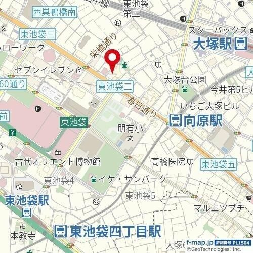プレール東池袋の地図