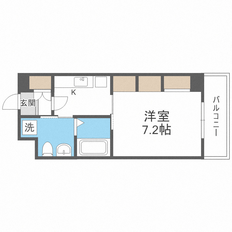 セントアミー東三国の間取り