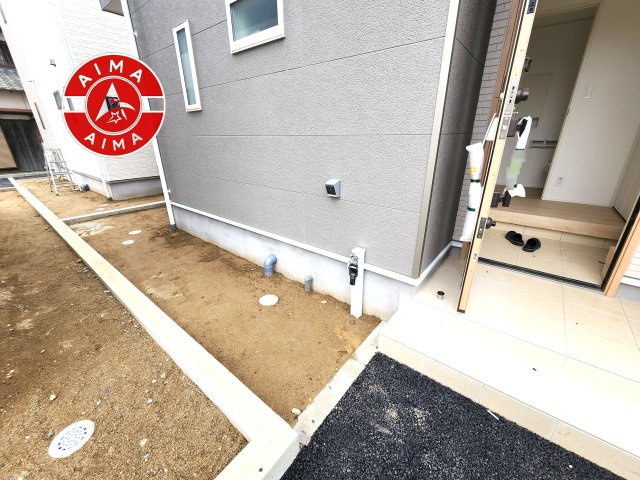 福岡市東区塩浜1丁目第6-3棟(1号棟)の外観|お庭で自由な時間を過ごせます。