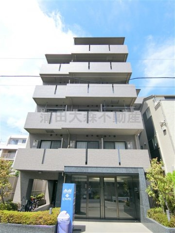 ルーブル池上伍番館の外観|外観タイル張り　2009年12月築　RC鉄筋コンクリート造地上6階建て1K～2DK総戸数54戸落ち着いた住環境が◎東京都大田区池上7丁目　東急池上線池上駅東急多摩川線矢口渡徒歩圏内　ルーブル池上伍番館