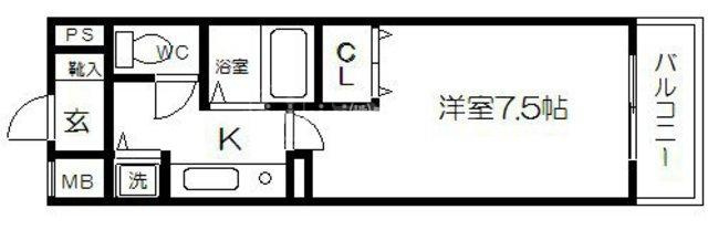 プレサンス中之島公園南の間取り
