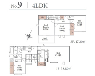  | 【名古屋市港区船頭場1丁目304新築戸建9号棟】✨️仲介手数料無料✨️福田小学校・南陽中学校