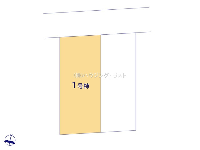 【仲介手数料無料】GRAFARE所沢市けやき台　全2棟　1号棟の区画図