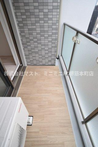 大阪市北区浮田２丁目の賃貸マンションのバルコニー