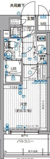 大阪市北区浮田２丁目の賃貸マンションの間取り