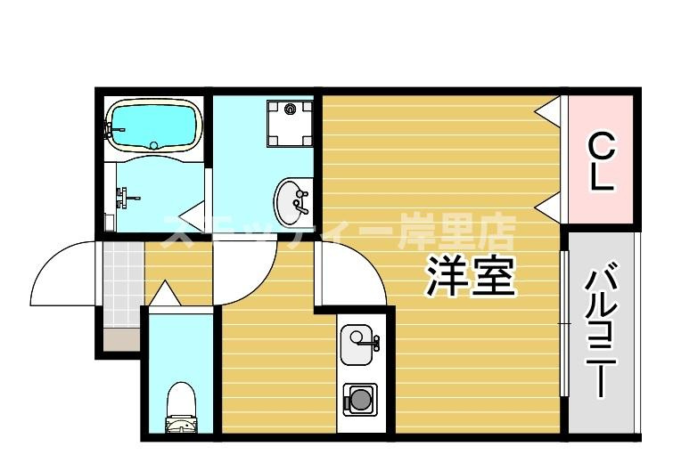 Acht HIK Residence 南住吉の間取り