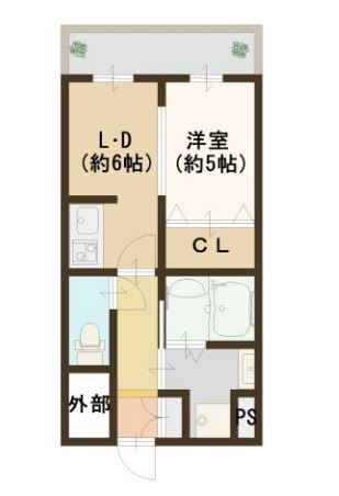 エスタブレ南森町の間取り