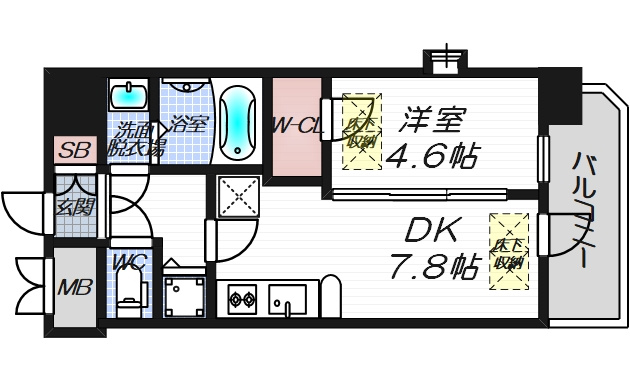 NORTH VILLAGE伍番館の間取り