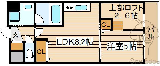 NORTH VILLAGE壱番館の間取り