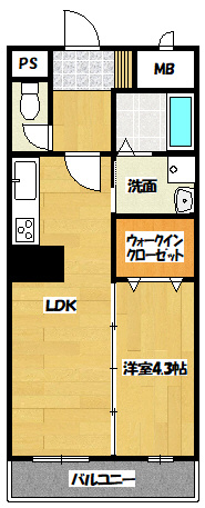 Ｋ．ライツェントの間取り