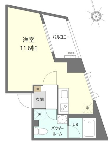 松戸市松戸の賃貸マンションの間取り