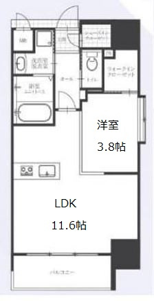アバンティうめきたの間取り