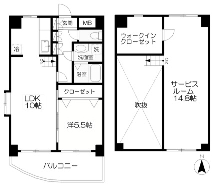 ボヌール小倉 の間取り