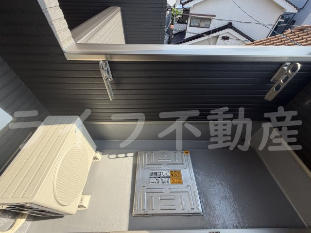 F＋Style東大阪本庄1号館のバルコニー