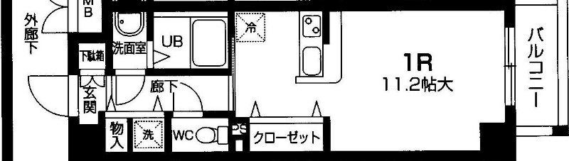 小金井市前原町３丁目の賃貸マンションの間取り