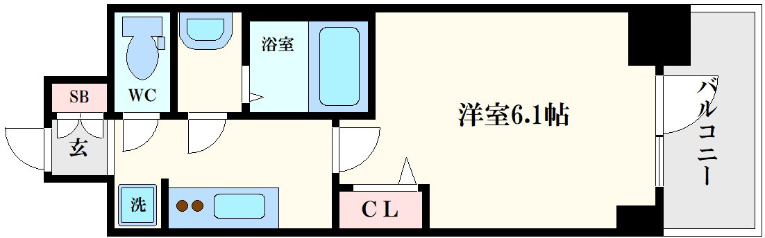 プレサンス松屋町ヴィゴラスの間取り
