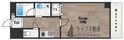 クラージュハイツの間取り