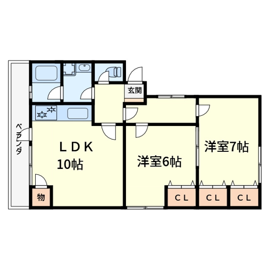 【間取り】 | サニーサイドベテル