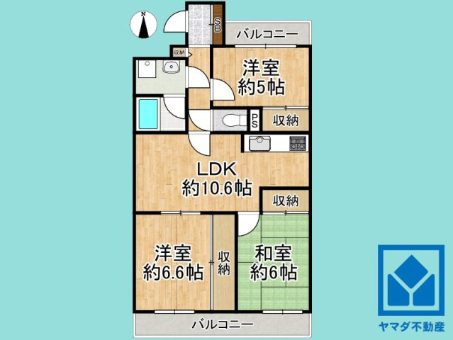 サンレスポアールの間取り