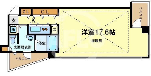 ザ・タワー大阪レジデンスの間取り|ザ・タワー大阪レジデンス　広々とした使い勝手の良い間取り
