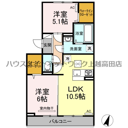 アグレッシブファインの間取り|間取図
