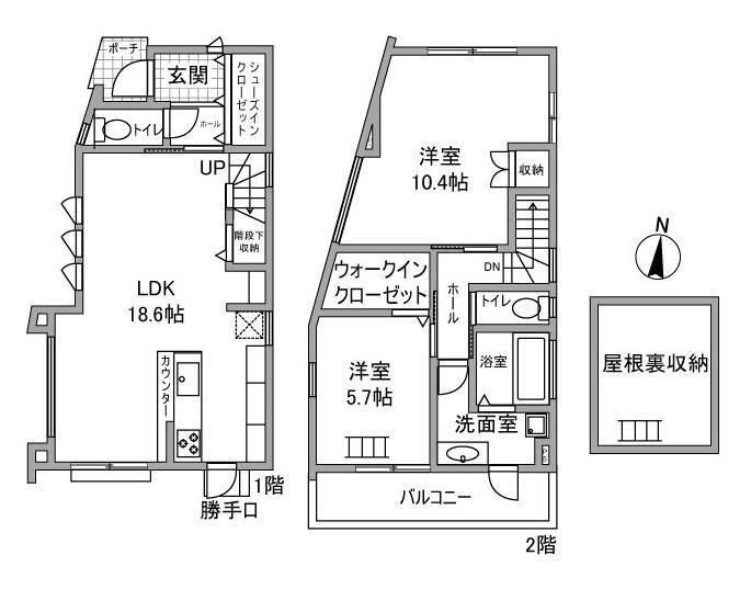 昭和台町１丁目戸建の間取り