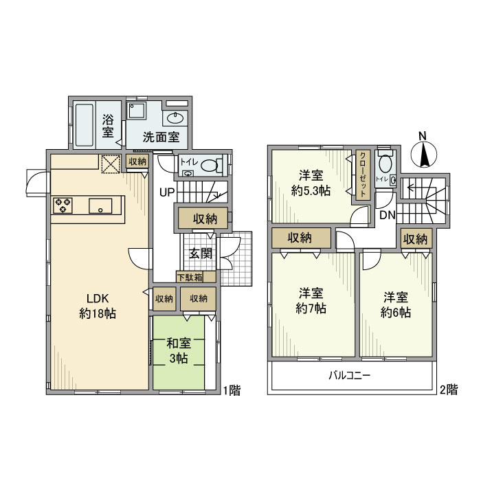 川寺戸建の間取り