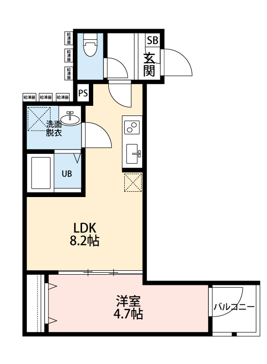 carezza足立入谷の間取り