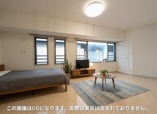 白を貴重とした明るい室内・１１帖♪