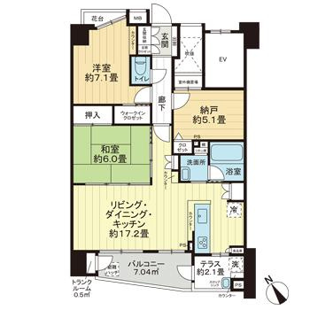 【間取り】 | サンアリーナ中葛西