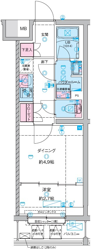 GENOVIA竹ノ塚の間取り