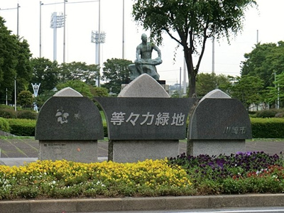 等々力緑地 650m