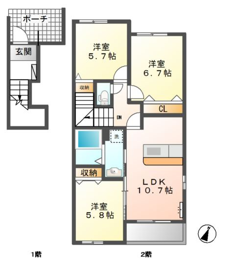 ロランジュの間取り