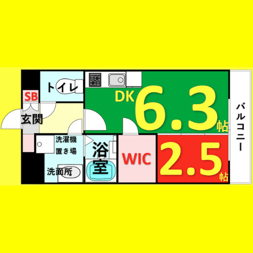 パートナーズ今池　名古屋市賃貸　仲介手数料無料の間取り