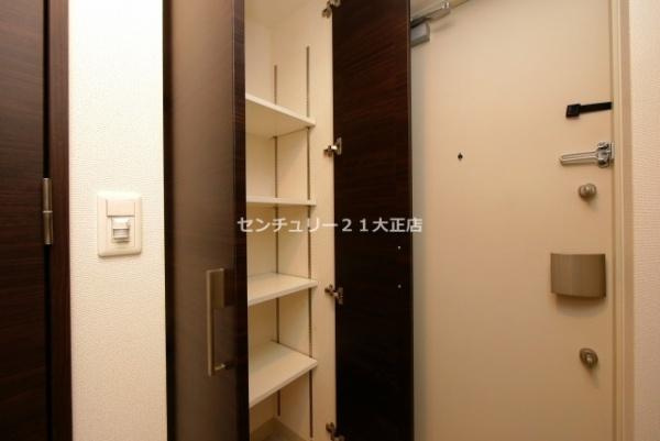 エステムコート難波WEST-SIDE5アジュールの玄関