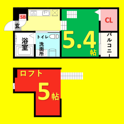 Jeunesse石場(ジュネスイシバ)　名古屋市賃貸　仲介手数料無料の間取り