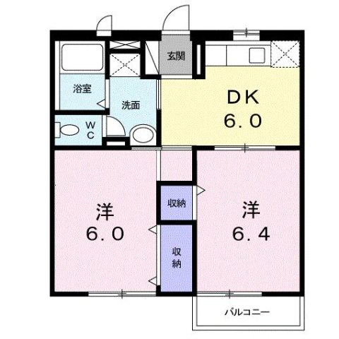 【間取り】 | エスポワール　Ａ