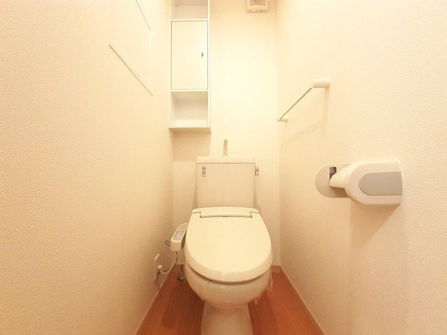 富山市婦中町上田島のアパートのトイレ