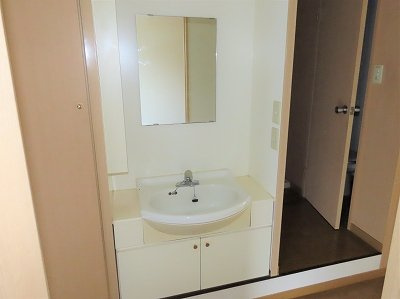 レオパレスファーストステージＦの内装|使いやすい独立洗面台です