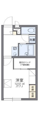 レオパレスフォレストの間取り|代表的な間取のため実際の間取とは異なる場合があります